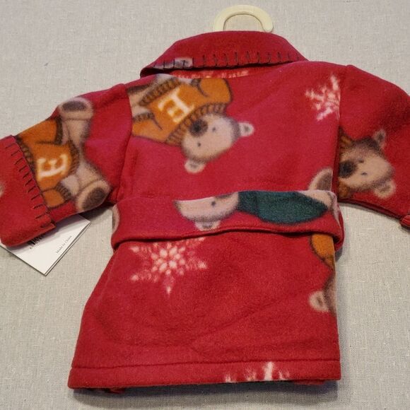 Middleton Reborn Doll Fleece Robe Snowflake Bear Outfit - Picture 9 of 9